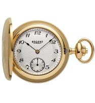 Regent P-775, gelbgoldfarbene Taschenuhr, Handaufzug