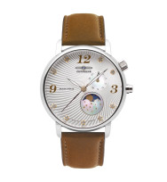 Zeppelin Ersatzarmband "Luna" 7637-1, 18 mm cognac