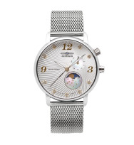 Zeppelin Uhrenarmband "Luna" 7637M-1, 18 mm silber