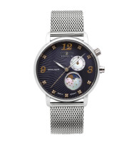 Zeppelin Uhrenarmband "Luna" 7637M-3, 18 mm silber