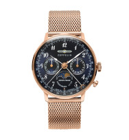 Zeppelin Uhrenarmband "LZ 129 Hindenburg Mondphase" 7039M-3, 18 mm rosegold