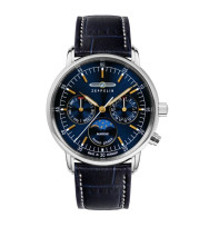 Zeppelin Ersatzarmband "LZ 14 Marine" 8635-3, 18 mm blau
