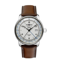 Zeppelin Ersatzarmband "100 Jahre Zeppelin" 8666-1, 22 mm braun