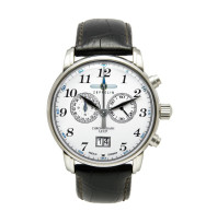 Zeppelin Ersatzarmband "LZ 127 Graf Zeppelin" 7686-1, 22 mm schwarz