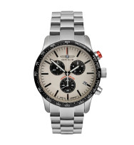 Zeppelin Uhrenarmband "Night Cruise" 7296M-1, 22 mm silberfarben