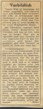 Artikel in den Dresdner Neueste Nachrichten