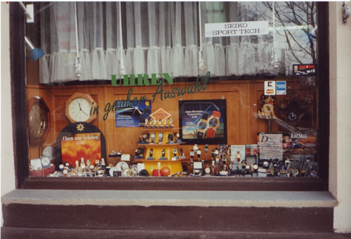 Uhrenschaufenster