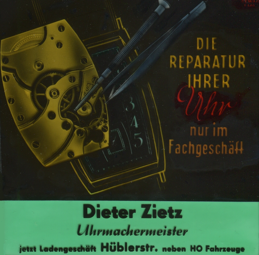 Uhren Zietz - Kinowerbung 60. Jahre